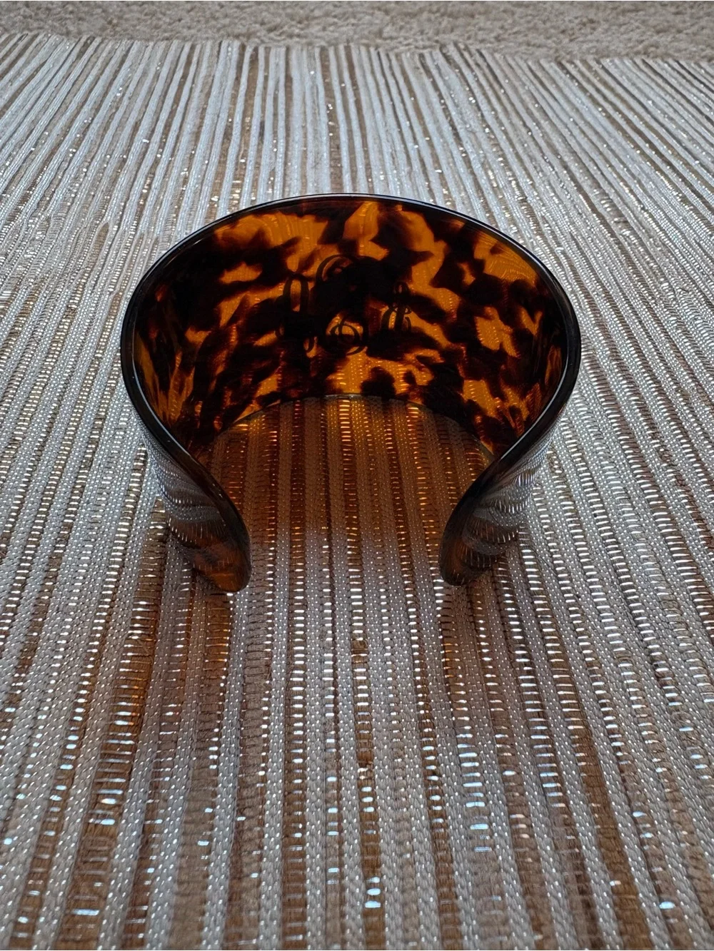 Mark & Graham Tortoiseshell Monogram Cuff Bracelet